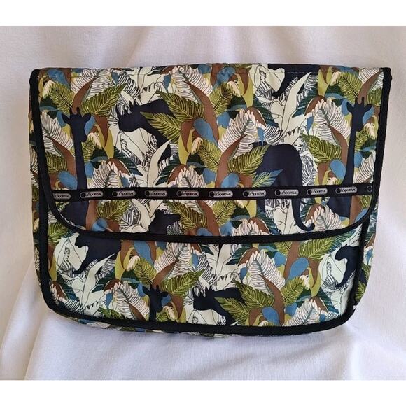 LeSportSac Colorful Leaves jungle Laptop Computer Bag Sleeve Very good Condition - Picture 1 of 9